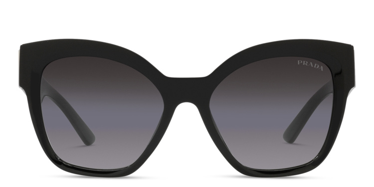 Shop PRADA Square Sunglasses in Black online.