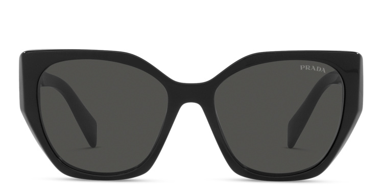 Shop PRADA Pillow Sunglasses in Black online.