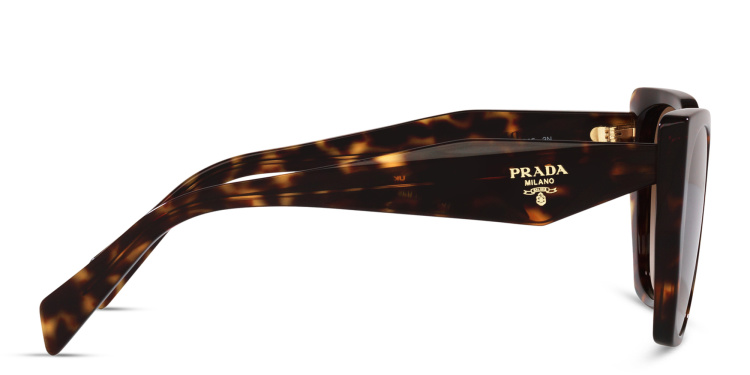 Shop PRADA Pillow Sunglasses in Tortoise online.
