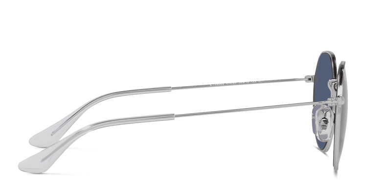 Shop Ray-Ban Junior Jack Kids Irregular Sunglasses in Silver online.