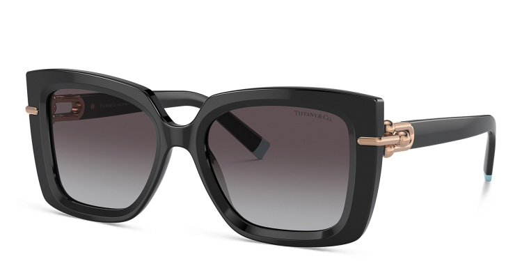Shop TIFFANY HardWear Butterfly Sunglasses in Black online.