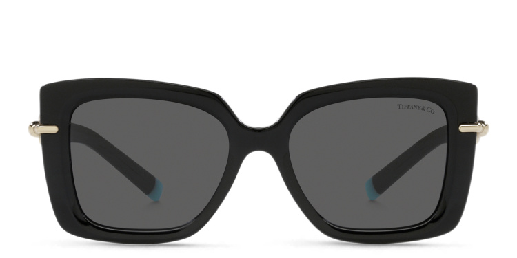 Shop TIFFANY Butterfly Sunglasses in Black online.