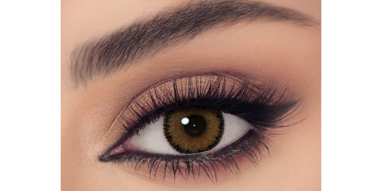 Shop CELENA Monthly Color Contact Lenses - Glam Honey in Light Brown online.