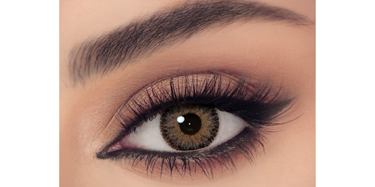 Shop CELENA Monthly Color Contact Lenses - Pearly Gray in Brown online.