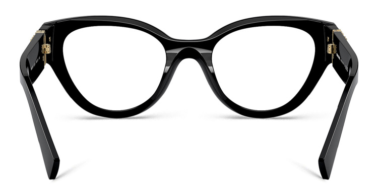 تسوق نظارات طبية طراز بانتوس ميو ميو بلون أسود أونلاين.
