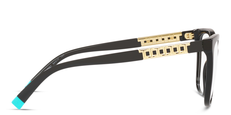 Shop TIFFANY Square Eyeglasses in Black online.