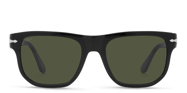 تسوق نظارات شمسية مربّعة للجنسين بيرسول بلون أسود أونلاين.