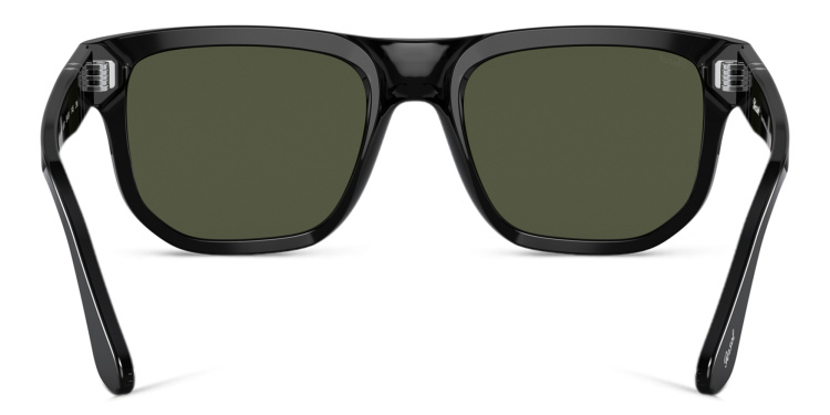 تسوق نظارات شمسية مربّعة للجنسين بيرسول بلون أسود أونلاين.