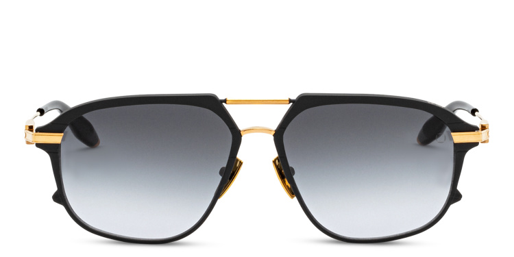 Shop AKONI Aviator Sunglasses in Black online.