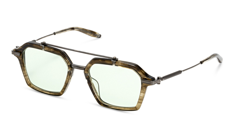 Shop AKONI Unisex Aviator Eyeglasses in Grey online.