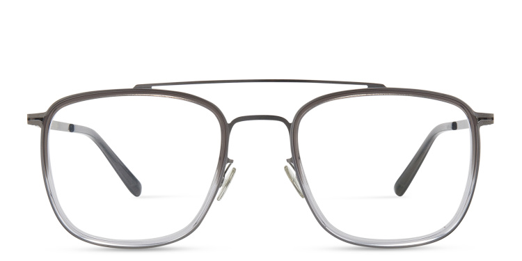 Shop MYKITA Aviator Eyeglasses in Grey online.