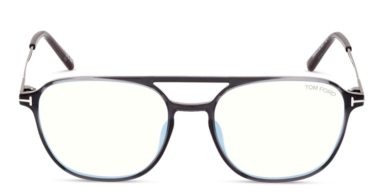 Shop TOM FORD Pilot Eyeglasses in Grey online.