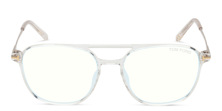 Shop TOM FORD Pilot Eyeglasses in Clear online.