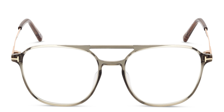 Shop TOM FORD Pilot Eyeglasses in Grey online.