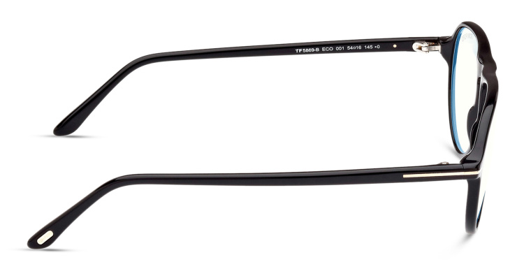 Shop TOM FORD Pilot Eyeglasses in Black online.