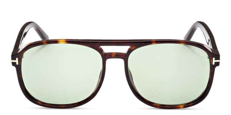 Shop TOM FORD Rosco Aviator Sunglasses in Havana online.