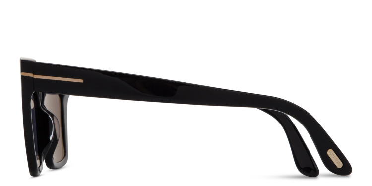 Shop TOM FORD Winona Cat-Eye Sunglasses in Black online.