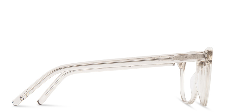 Shop SAINT LAURENT Round Eyeglasses in Beige online.