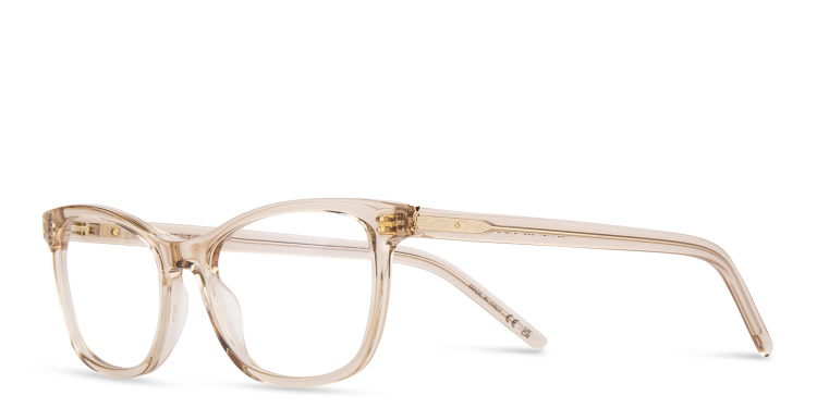 Shop SAINT LAURENT Cat-Eye Eyeglasses in Nude online.