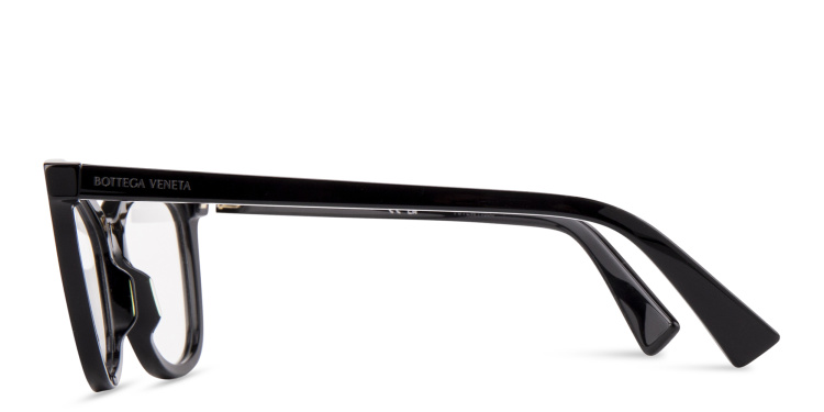 Shop BOTTEGA VENETA Cat-Eye Eyeglasses in Black online.