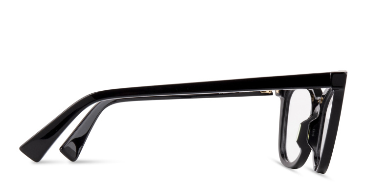 Shop BOTTEGA VENETA Cat-Eye Eyeglasses in Black online.