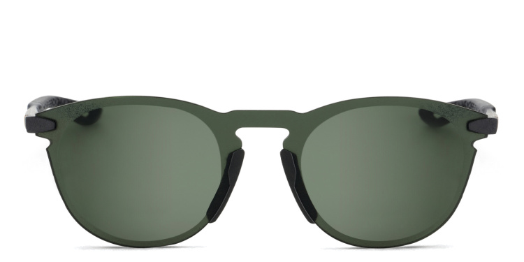 Shop 100 % Unisex Rimless Round Sunglasses in Black online.