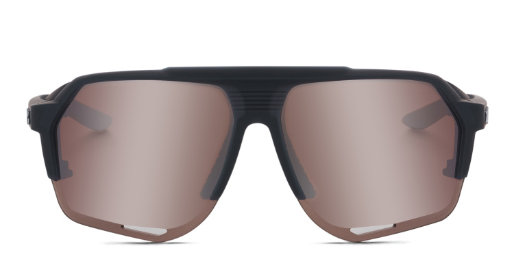 Shop 100 % Norvik Unisex Half-Rim Square Sunglasses in Black online.