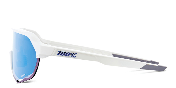 Shop 100 % S2 Unisex Half-Rim Rectangle Sunglasses in White online.