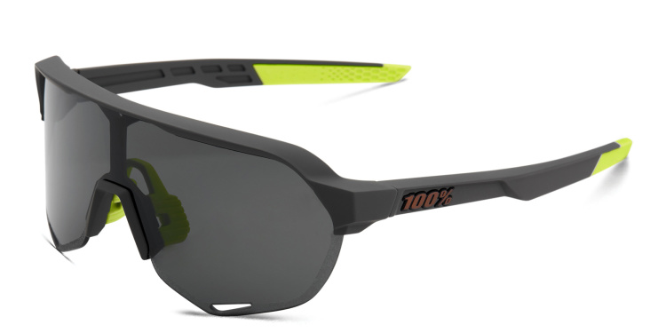 Shop 100 % S2 Unisex Half-Rim Rectangle Sunglasses in Grey online.