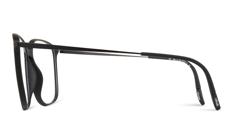 تسوق نظارات طبية مربعة سيلويت بلون أسود أونلاين.