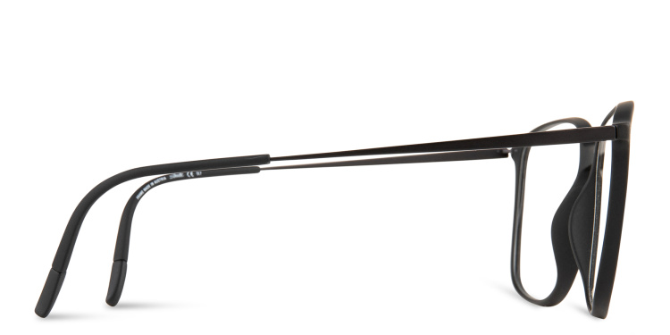 تسوق نظارات طبية مربعة سيلويت بلون أسود أونلاين.