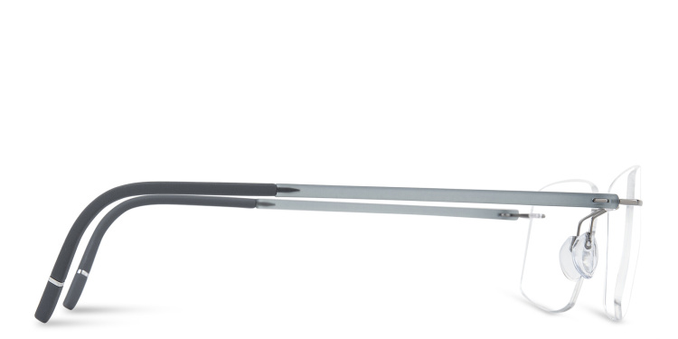 تسوق نظارات طبية مربّعة واسعة بدون إطار سيلويت بلون رمادي أونلاين.