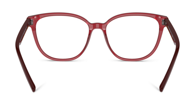 تسوق نظارات طبية بي زيرو وان طراز مربع بولغري بلون أحمر أونلاين.