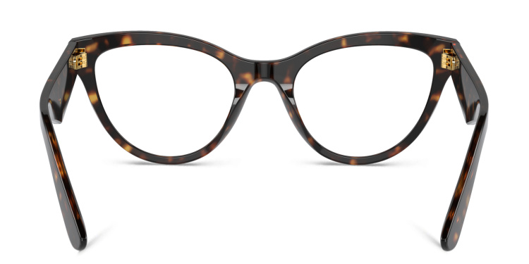 Shop Dolce & Gabbana Butterfly Eyeglasses in Havana online.