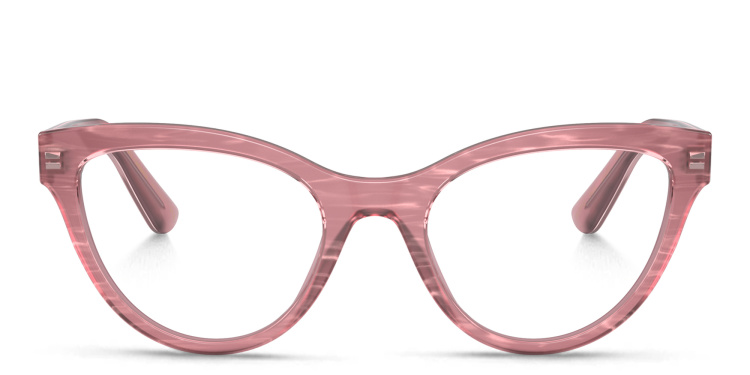 Shop Dolce & Gabbana Butterfly Eyeglasses in Pink online.
