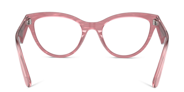 Shop Dolce & Gabbana Butterfly Eyeglasses in Pink online.