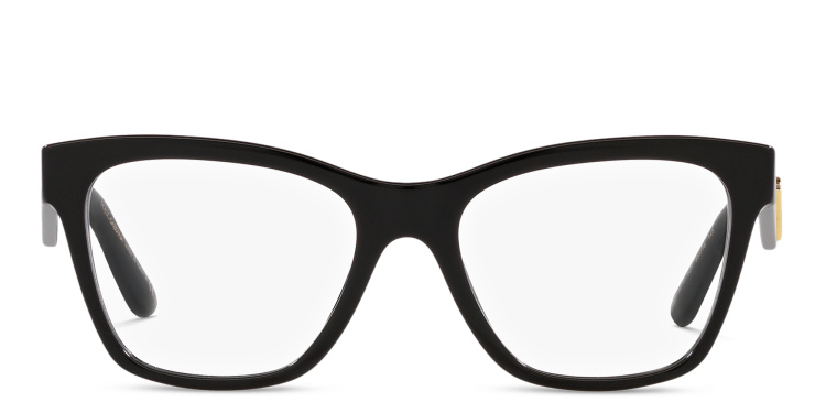 Shop Dolce & Gabbana Square Eyeglasses in Black online.