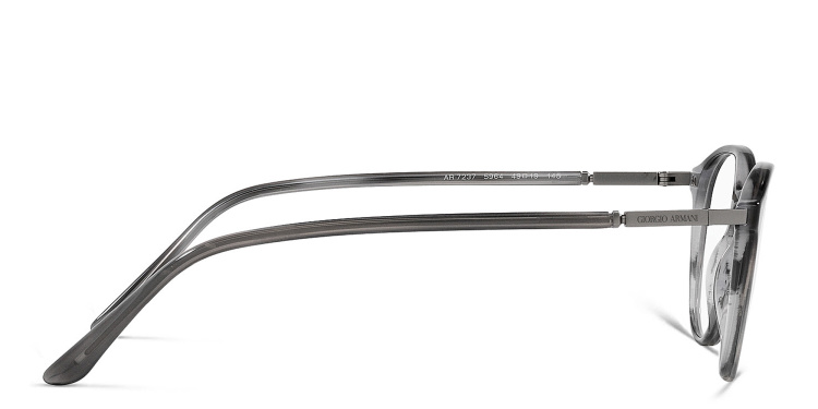 Shop GIORGIO ARMANI Panthos Eyeglasses in Grey online.
