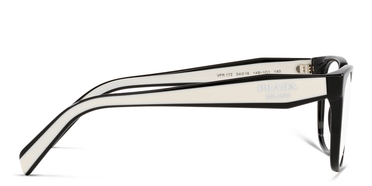 تسوق نظارات طبية مستطيلة برادا بلون أسود أونلاين.
