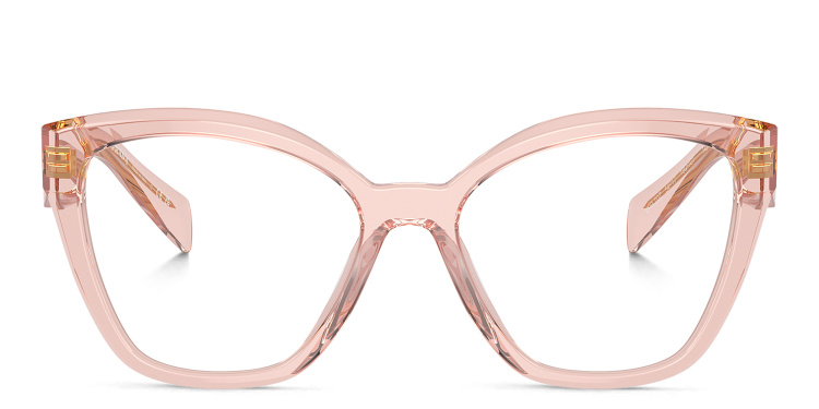 تسوق نظارات طبية طراز كات آي بشعار العلامة برادا بلون زهري أونلاين.