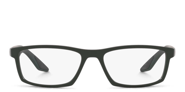 تسوق نظارات طبية مستطيلة واسعة برادا لينيا روسا بلون أسود أونلاين.