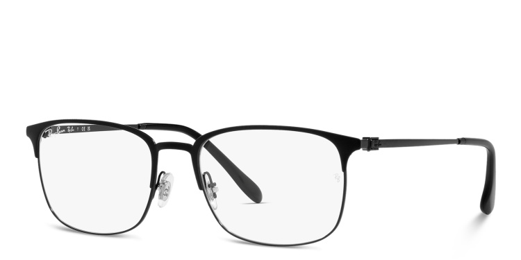 Shop Ray-Ban Unisex Pillow Eyeglasses in Black online.