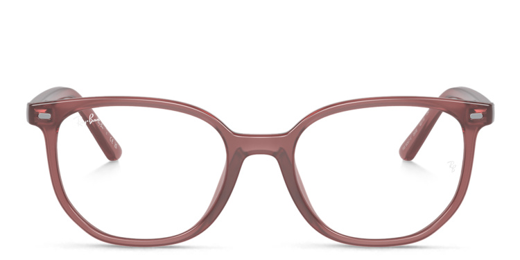 Shop Ray-Ban Junior Elliot Kids Irregular Eyeglasses in Pink online.