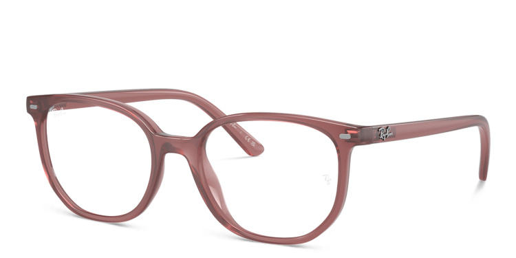 Shop Ray-Ban Junior Elliot Kids Irregular Eyeglasses in Pink online.