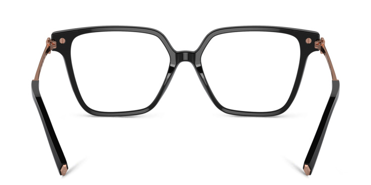 Shop TIFFANY Square Eyeglasses in Black online.