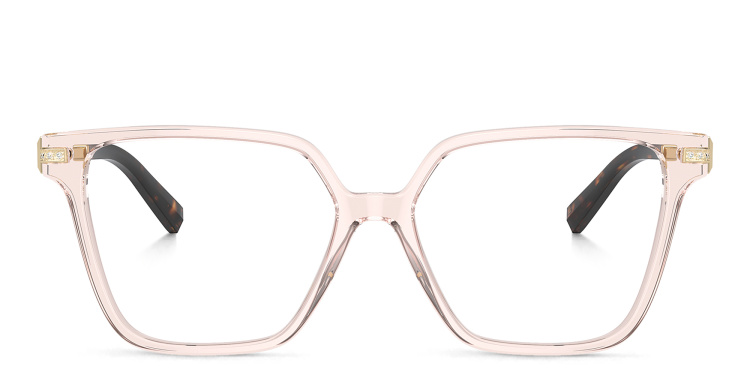Shop TIFFANY T Motif Square Eyeglasses in Nude online.