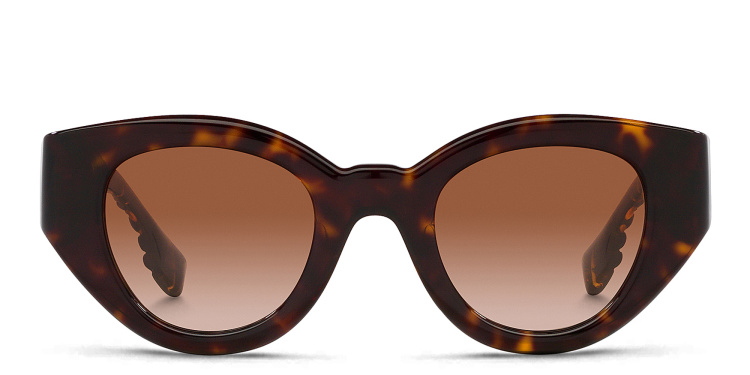 Shop BURBERRY Panthos Sunglasses in Havana online.