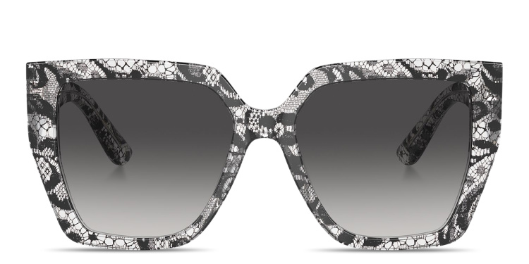 Shop Dolce & Gabbana Square Sunglasses in Black online.