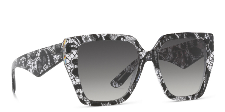 Shop Dolce & Gabbana Square Sunglasses in Black online.