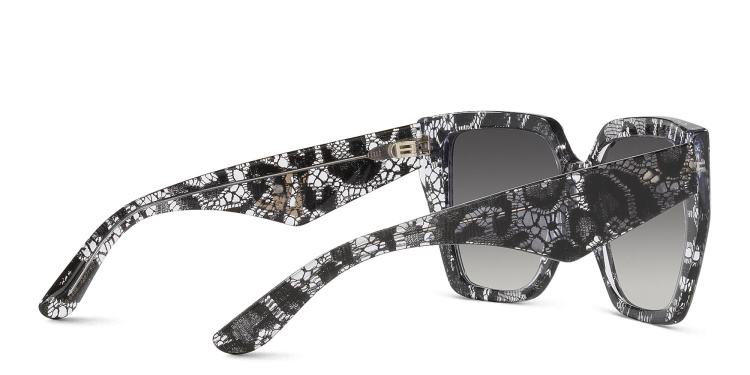 Shop Dolce & Gabbana Square Sunglasses in Black online.